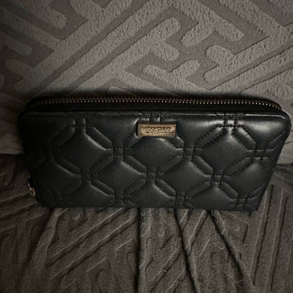 kate spade Handbags - Kate Spade Black Quilted Wallet
